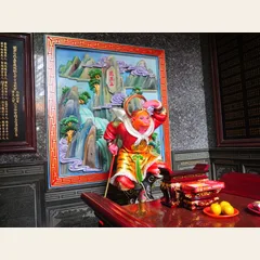 澎湖白坑玉聖殿的齊天大聖像