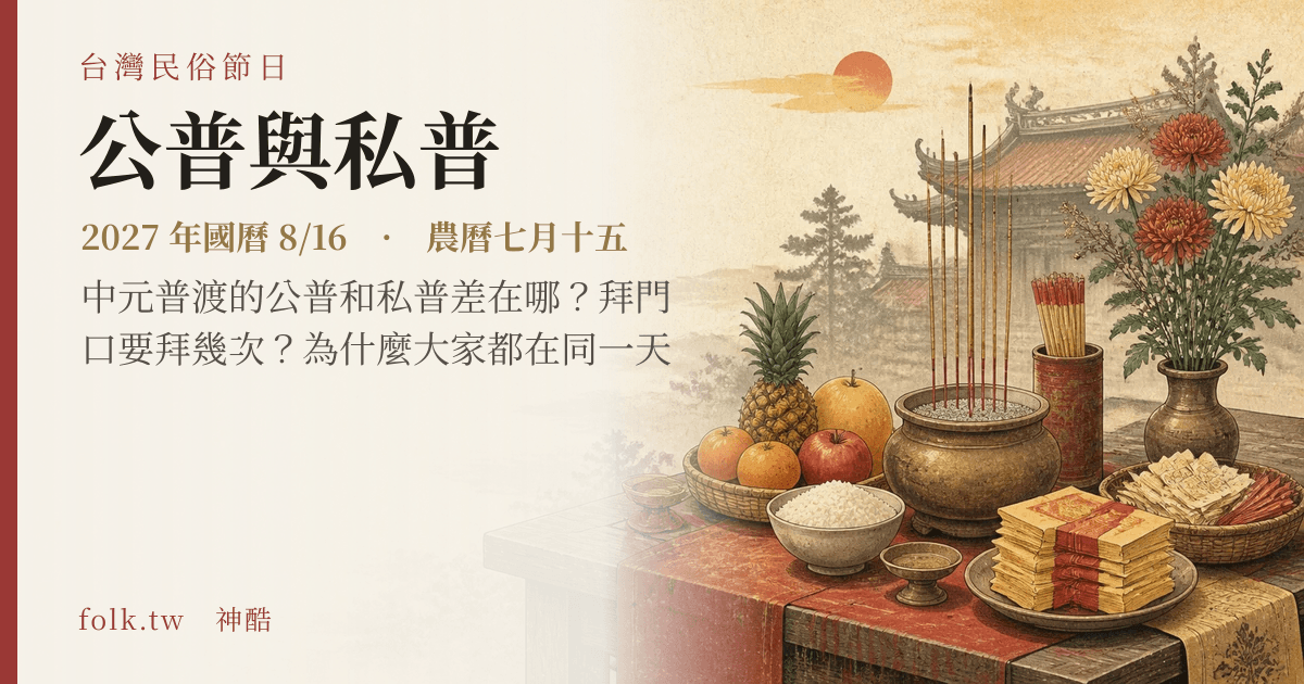 公普與私普:2027 日期與節俗主視覺