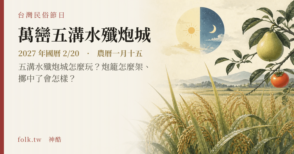 萬巒五溝水殲炮城日期與節俗主視覺