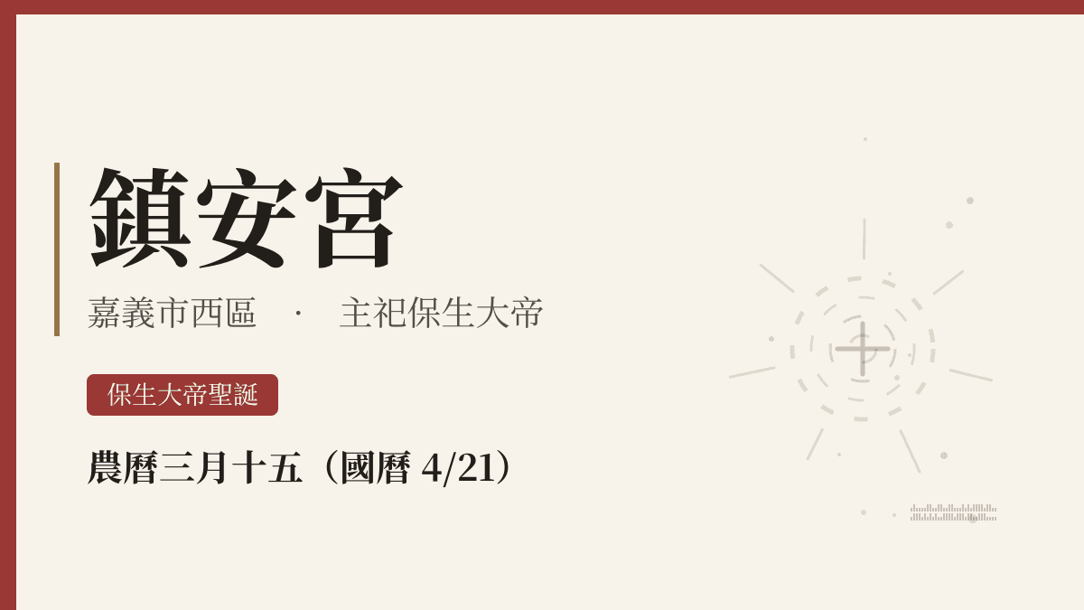鎮安宮宮廟資料卡