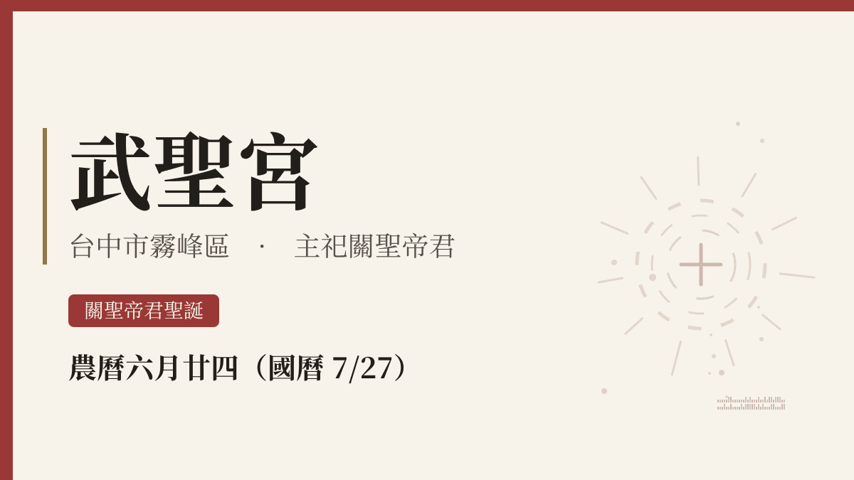 武聖宮宮廟資料卡