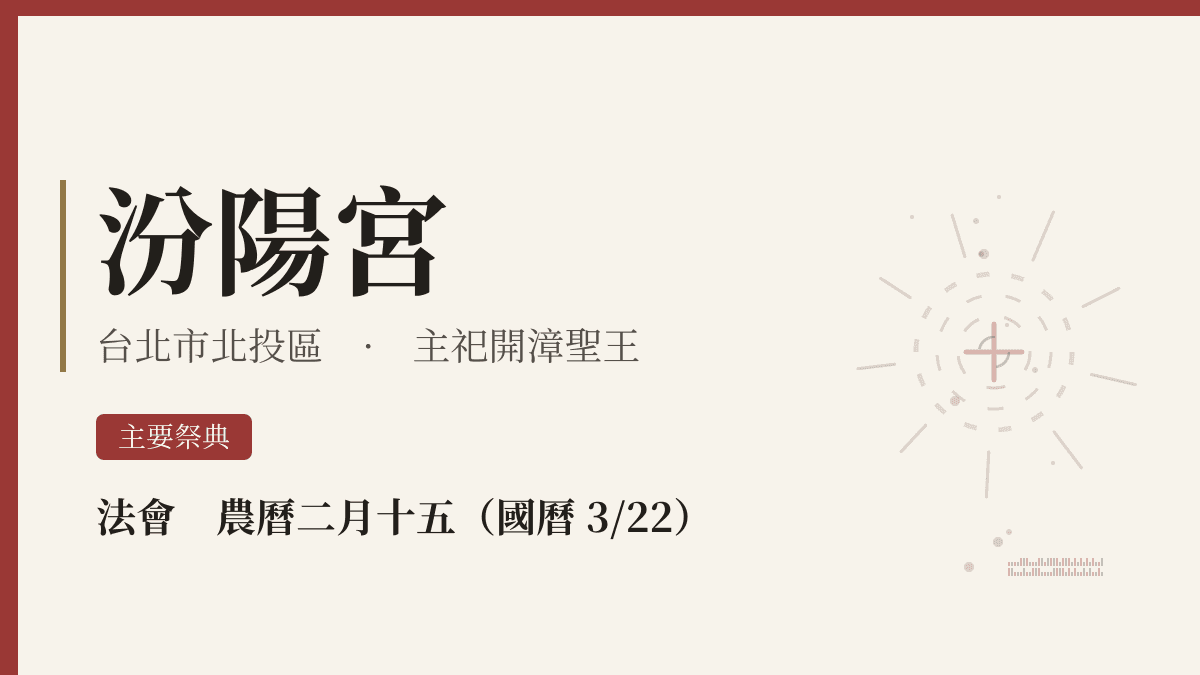 汾陽宮宮廟資料卡