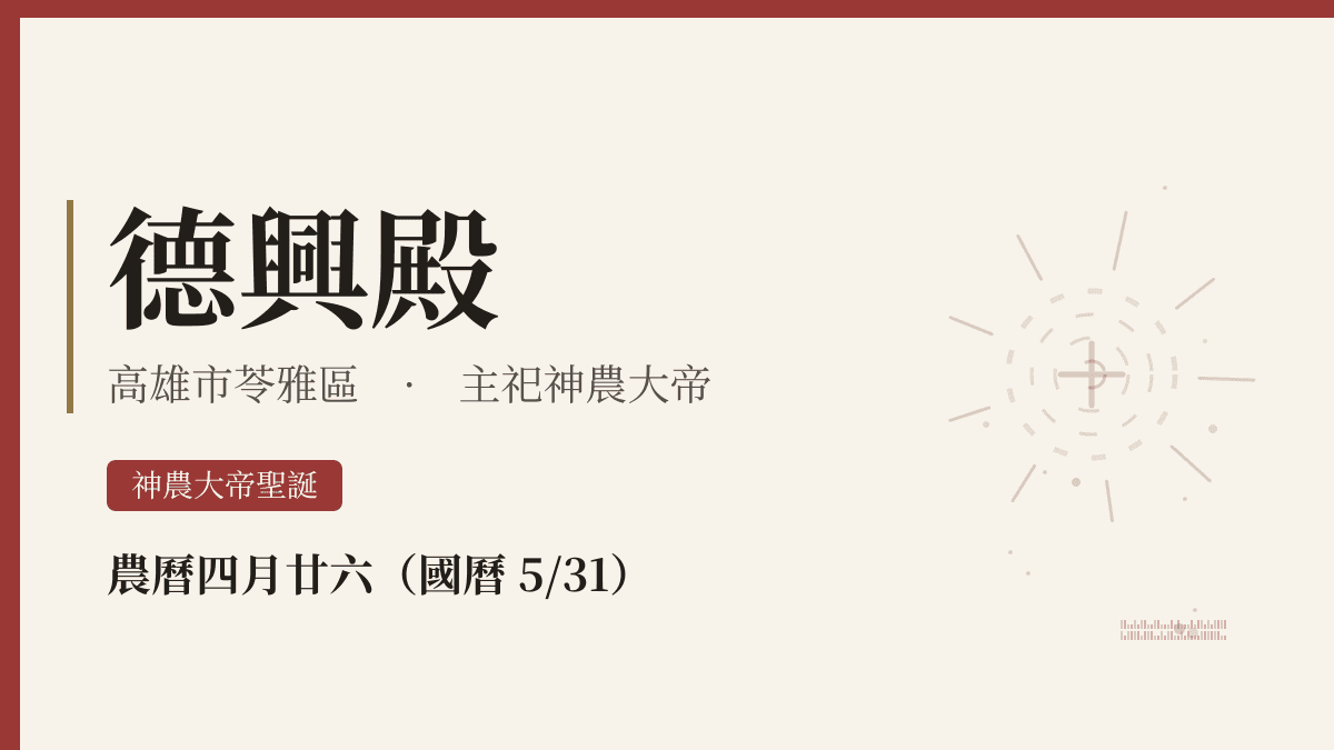 德興殿宮廟資料卡