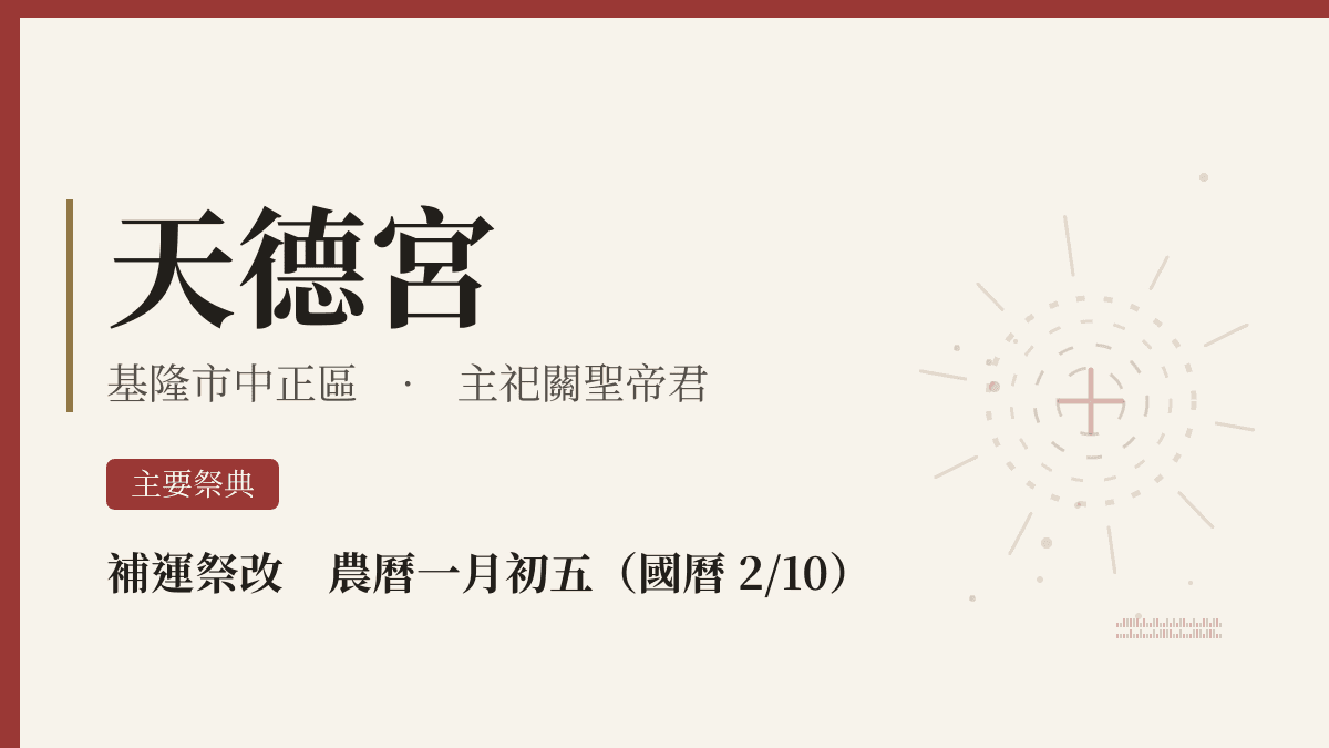 天德宮宮廟資料卡
