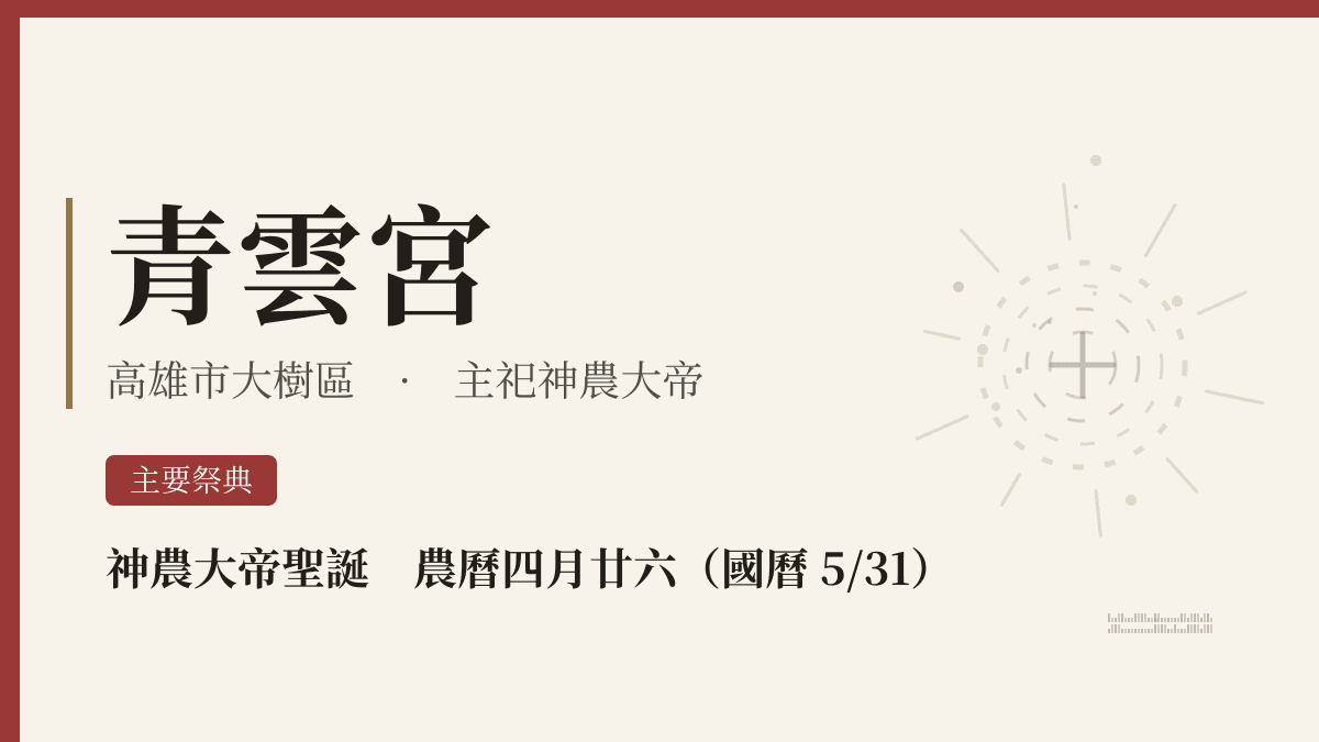 青雲宮宮廟資料卡