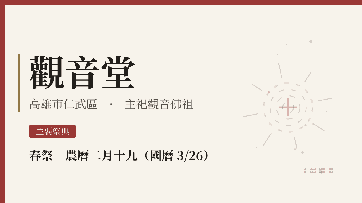 觀音堂宮廟資料卡
