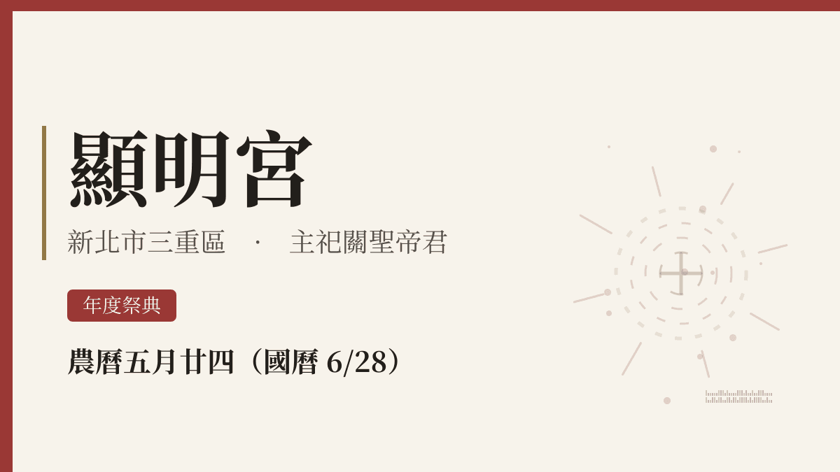 顯明宮宮廟資料卡