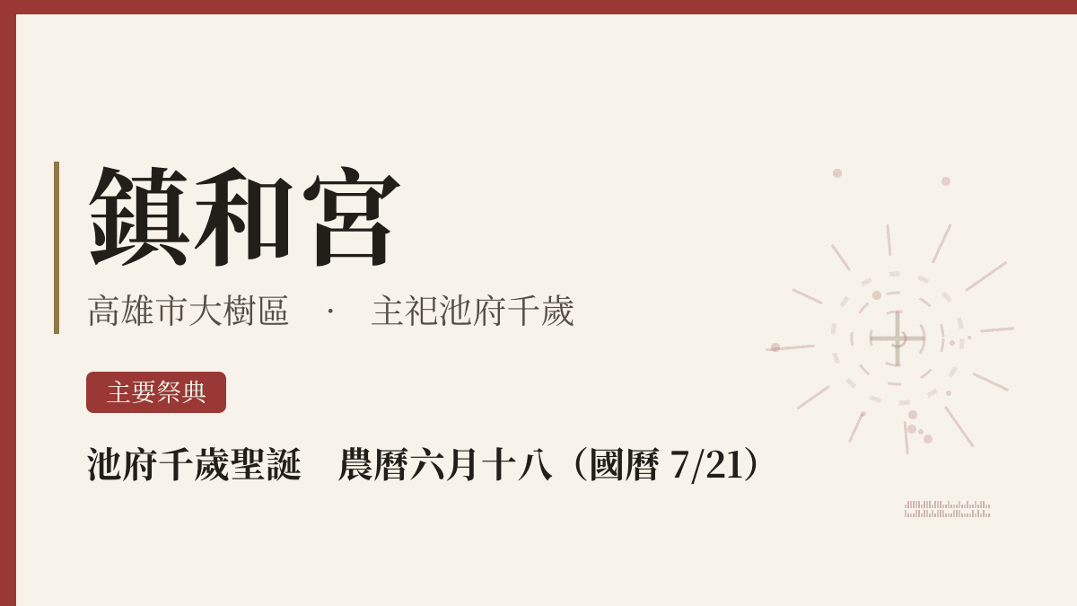 鎮和宮宮廟資料卡