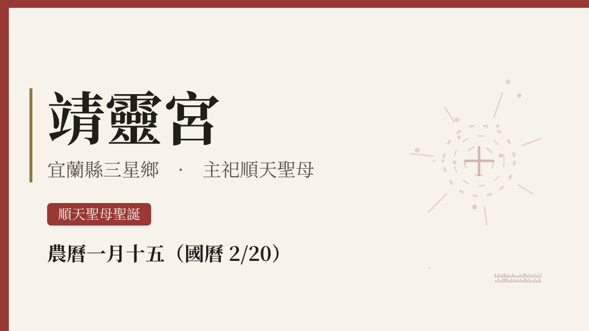 靖靈宮宮廟資料卡