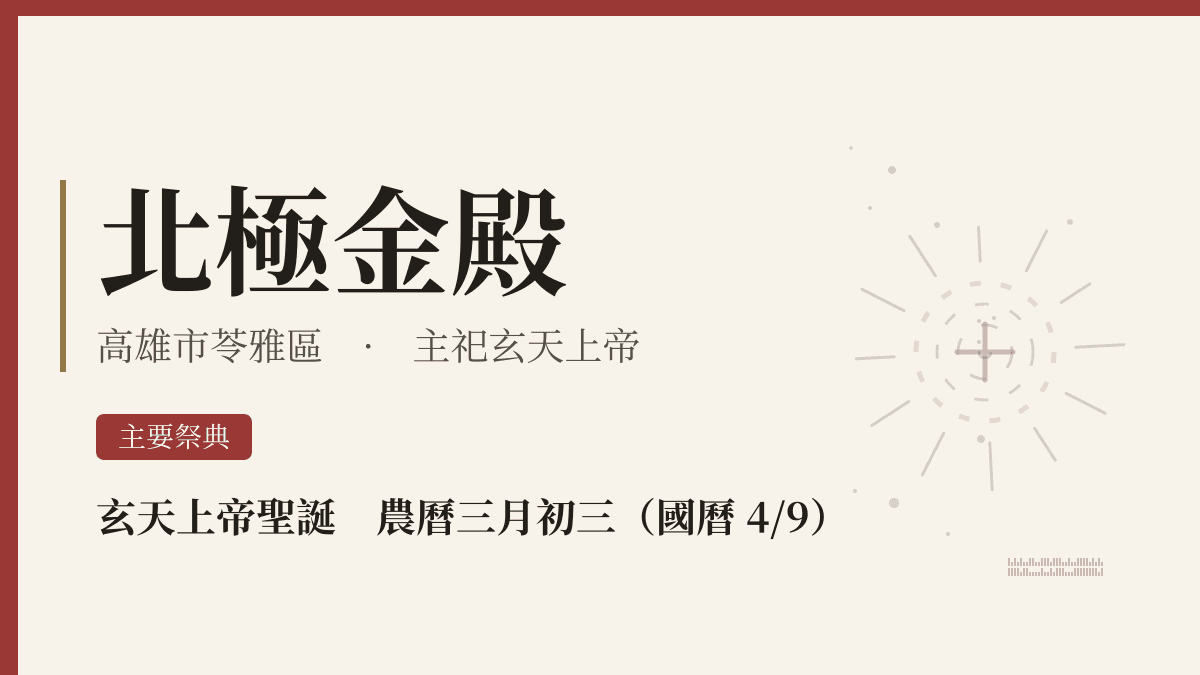 北極金殿宮廟資料卡