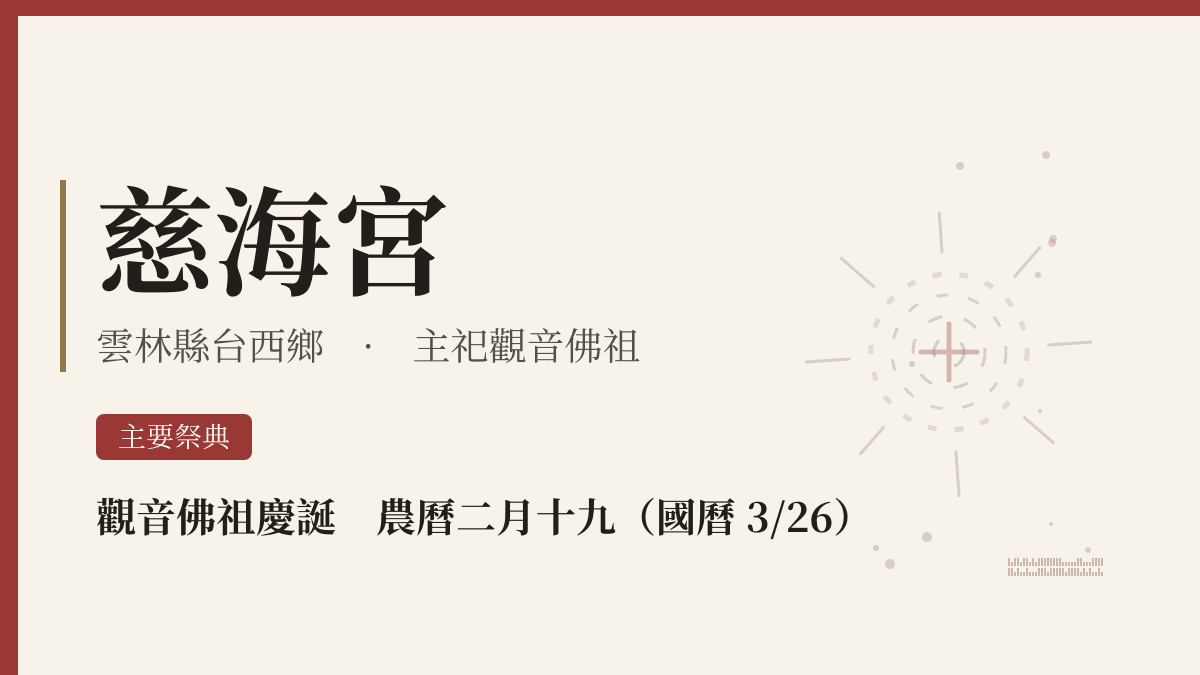 慈海宮宮廟資料卡