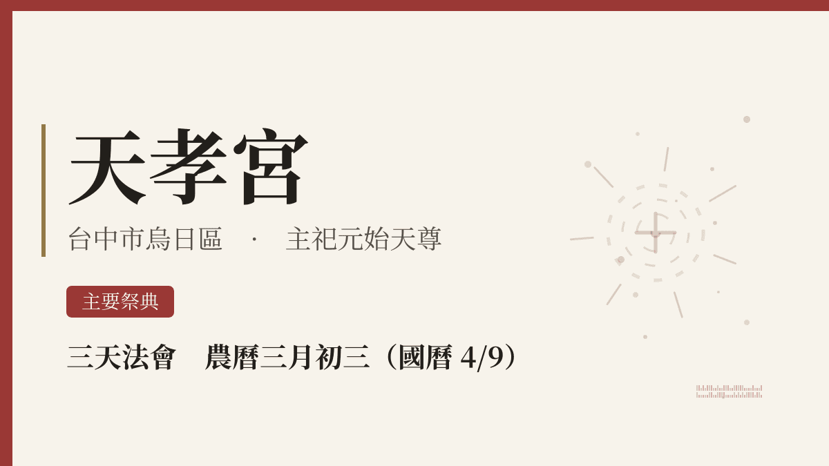 天孝宮宮廟資料卡