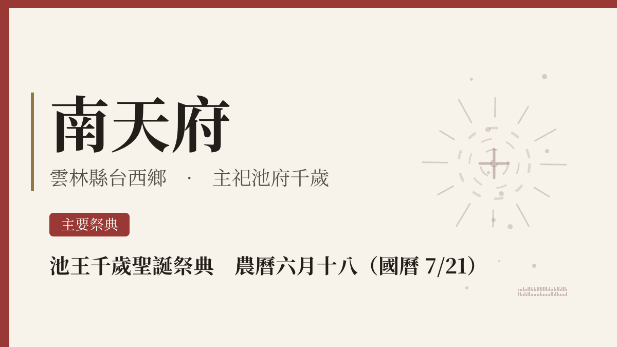 南天府宮廟資料卡